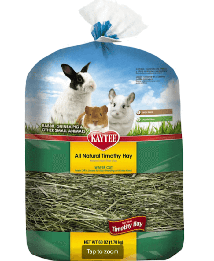 All Natural Timothy Wafer-Cut Hay for Rabbits & Small Animals, 60 oz